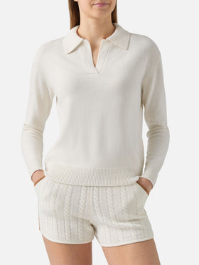 Off-white Eze polo in 100% WOOL