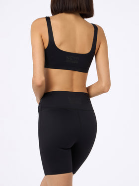 Woman heatsealed fitness shorts Fawn - MC2 Saint Barth