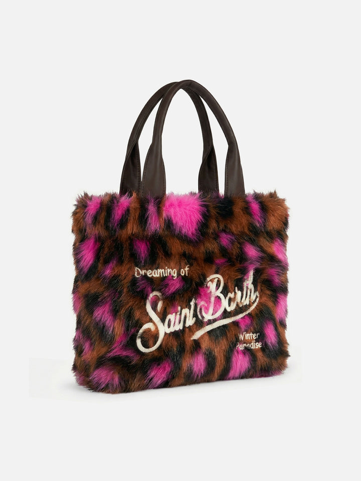 Flavea W faux fur bag with heart print