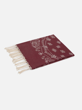 Telo mare Foutas in cotone con jacquard bandana