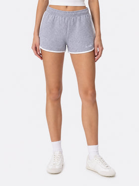 Short Francine in cotone con piping a contrasto