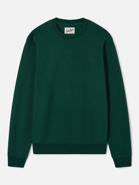 Sweat-shirt ras-du-cou Fourseason en coton vert 