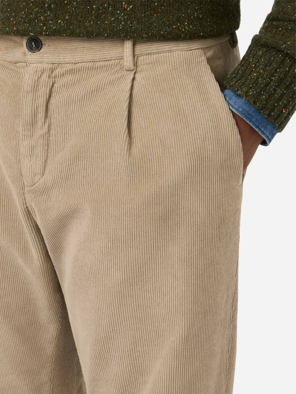 Pantalones de pana Beige Fuji 