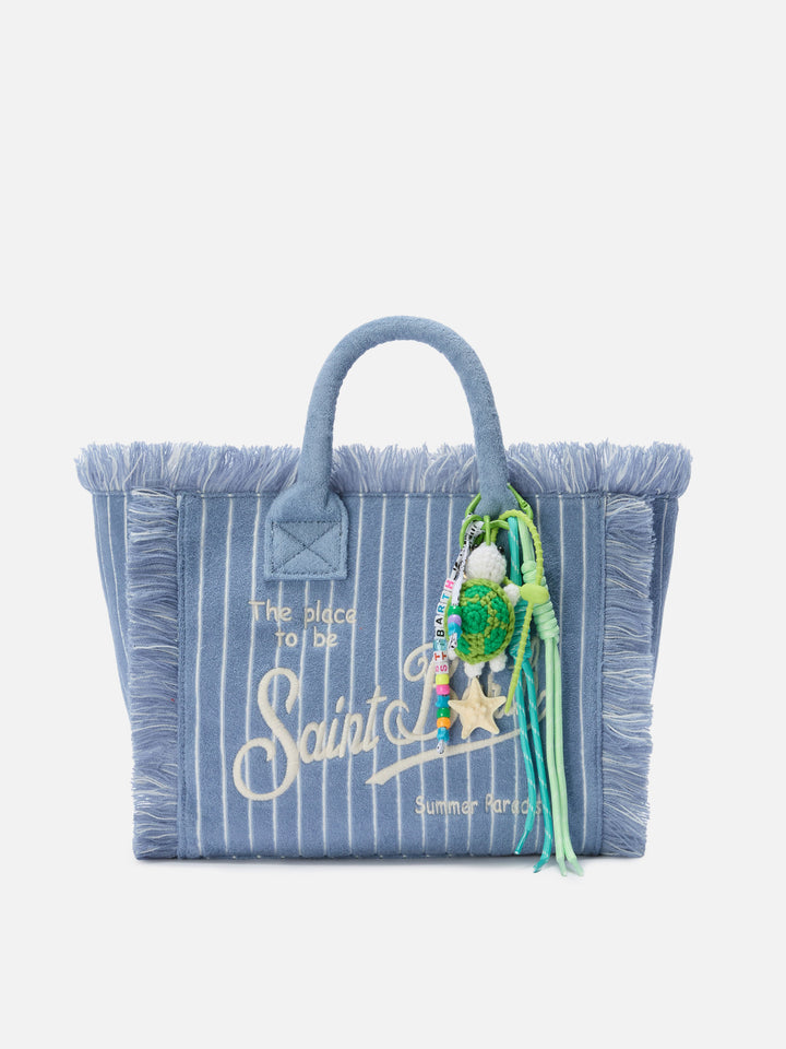 Funny Charm con tartaruga crochet, perline e cordini multicolore