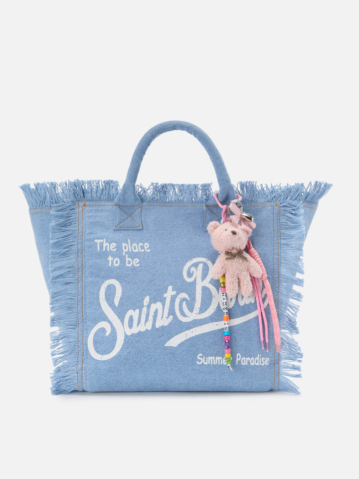 Funny Charm con fiocco imbottito e teddy decorativo