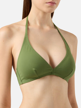 Bikini triangolo fisso Gaia Noelle in verde militare
