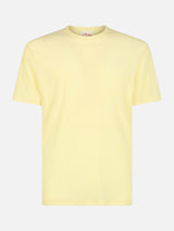 T-shirt da uomo gialla in spugna Gary con ricamo St. Barth