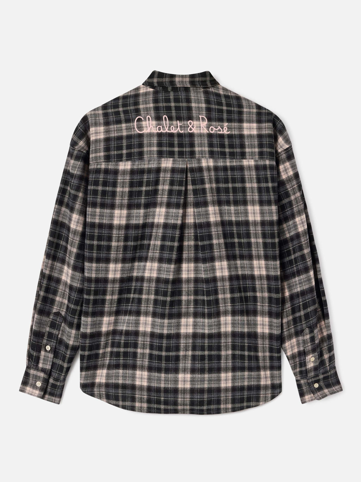 Camicia Gigy in flanella con motivo tartan e ricamo logo