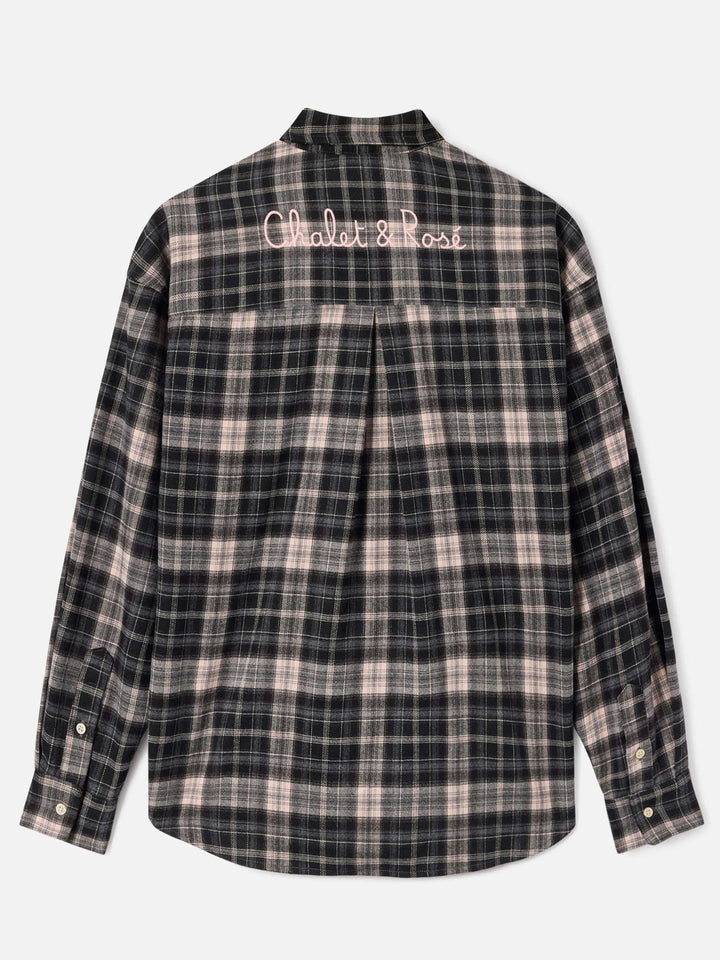 Gigy Flanellhemd mit Tartanmuster und Logostickerei 
