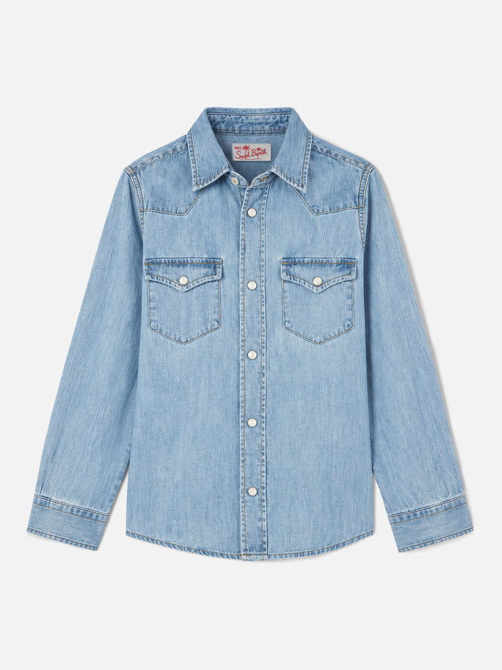 Light blue Greg Jr denim western shirt