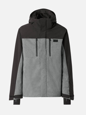 Ski jacket Greatscott in melange grey with Recco® technology