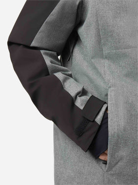 Ski jacket Greatscott in melange grey with Recco® technology