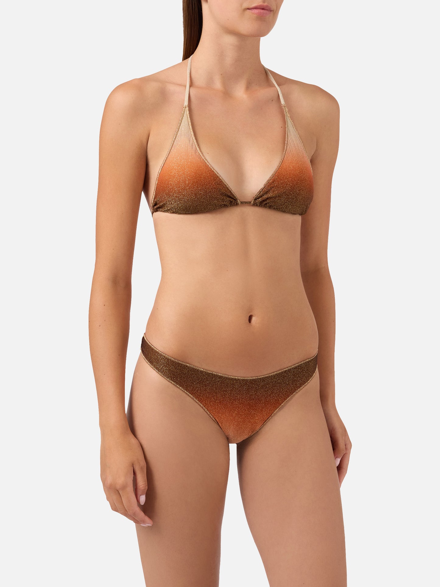 Bikini Guiana Naomi Overlock in tessuto lurex degradé