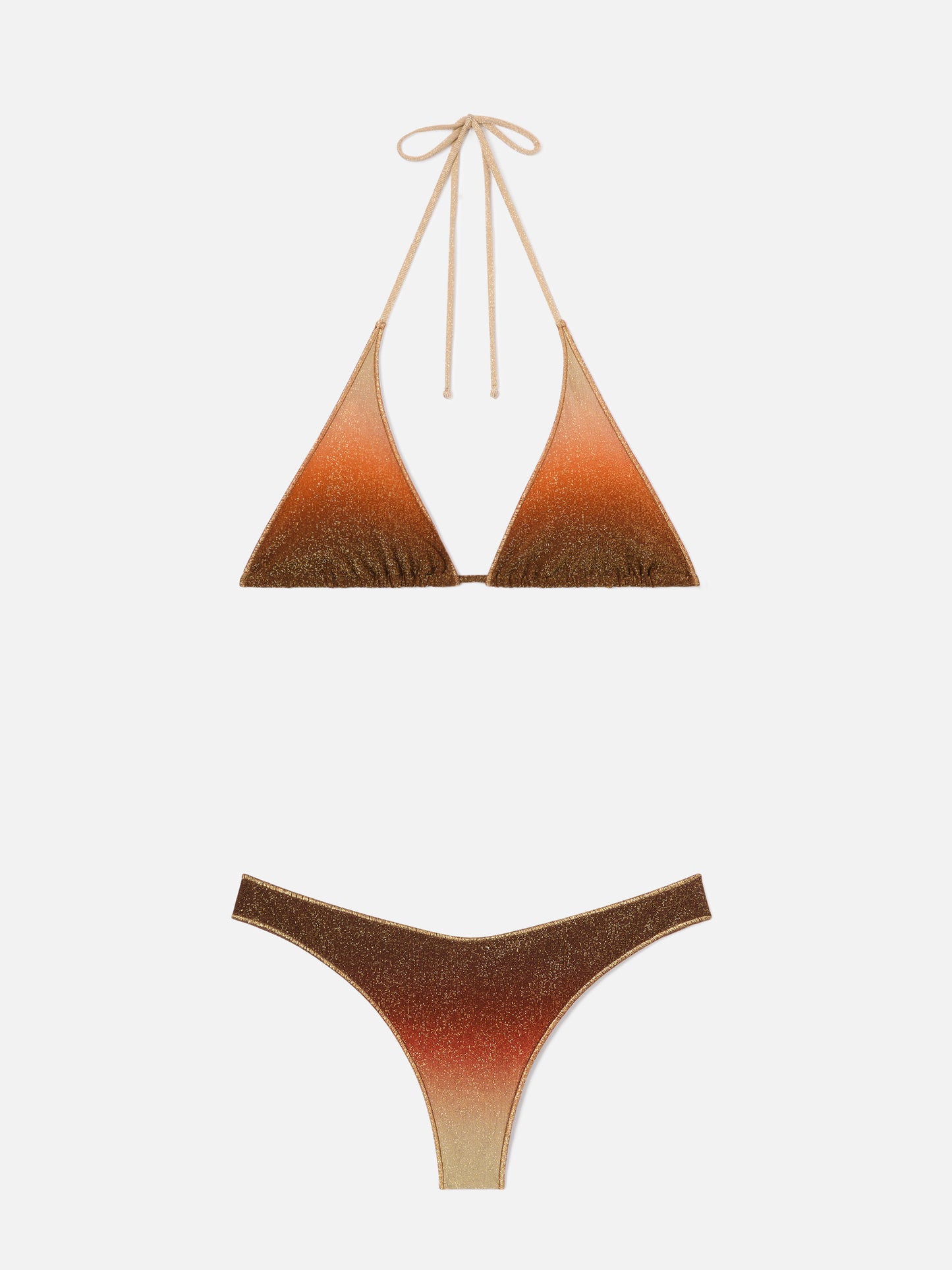Bikini Guiana Naomi Overlock in tessuto lurex degradé