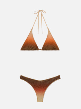Bikini Guiana Naomi Overlock in tessuto lurex degradé