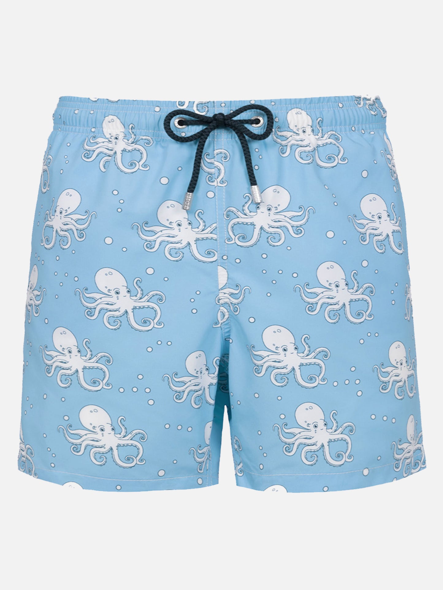Mittellange Gustavia-Badeshorts für Herren mit Oktopus-Print