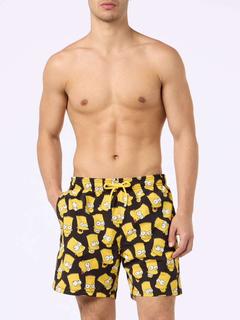 Mittellange Gustavia-Badeshorts für Herren mit Bart-Simpson-Aufdruck | DIE SIMPSONS-SONDERAUSGABE