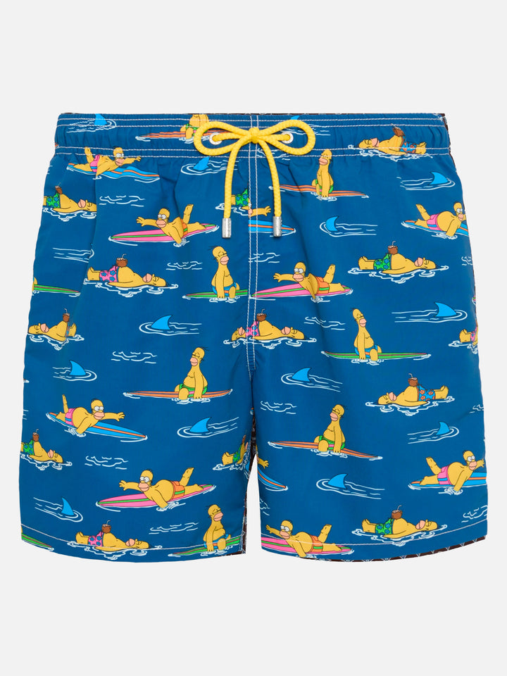 Mittellange Gustavia Badeshorts mit Homer Simpson-Aufdruck | SIMPSON SPECIAL EDITION