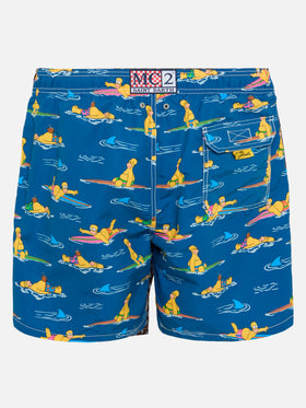 Mittellange Gustavia Badeshorts mit Homer Simpson-Aufdruck | SIMPSON SPECIAL EDITION
