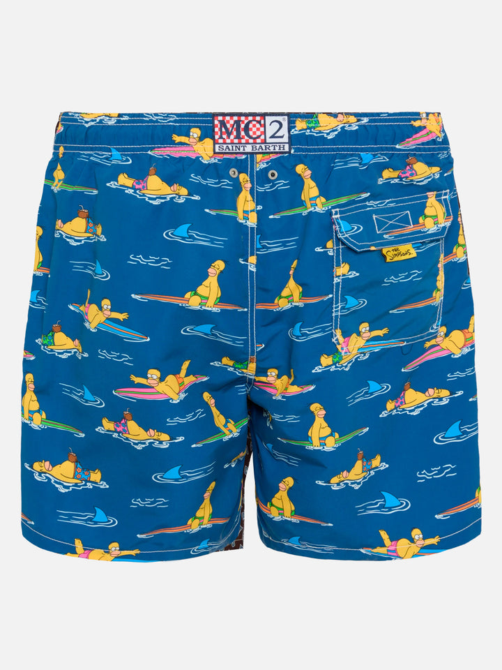 Mittellange Gustavia Badeshorts mit Homer Simpson-Aufdruck | SIMPSON SPECIAL EDITION