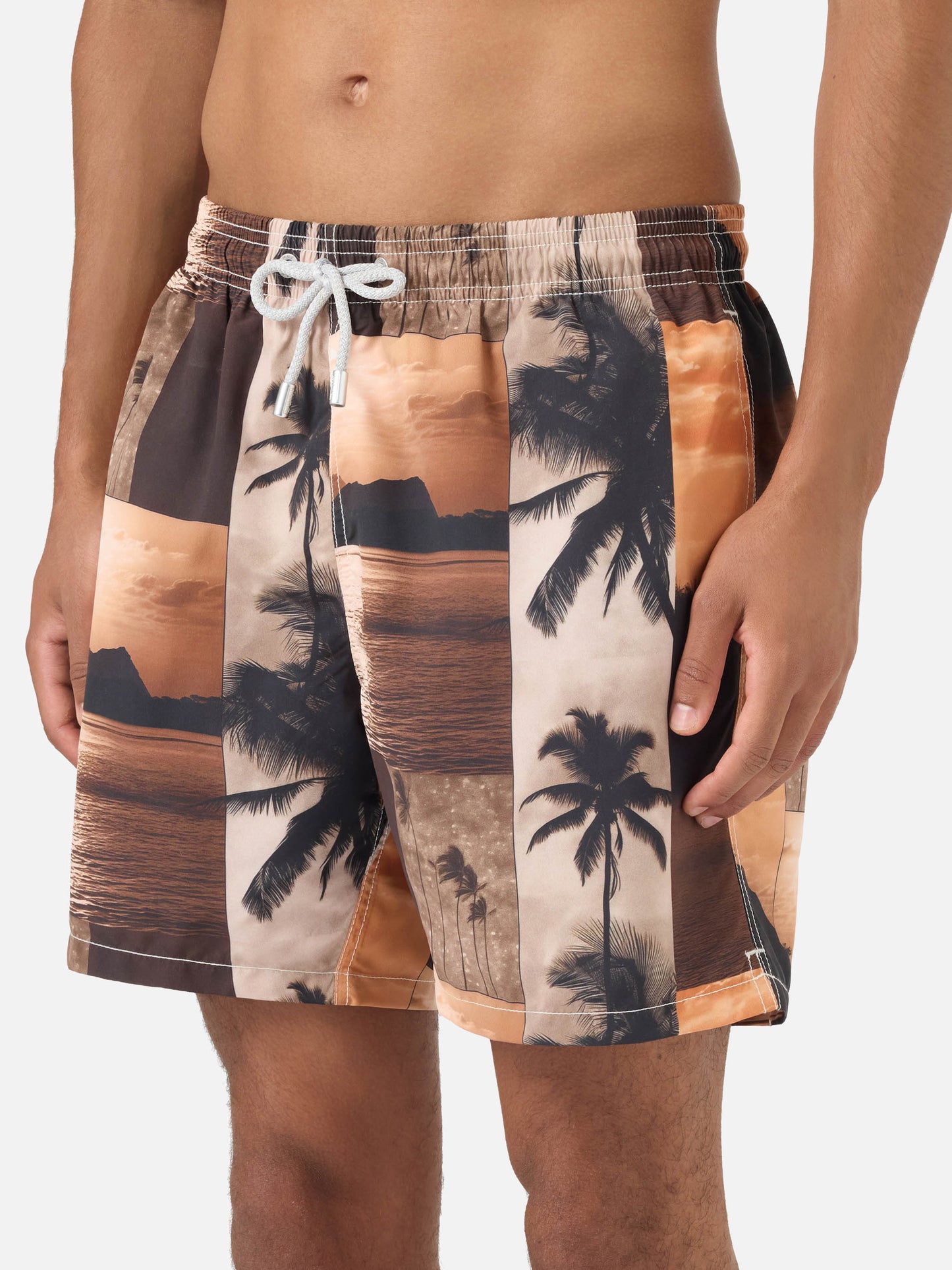 Gustavia swim shorts with sunset print | Special Edition