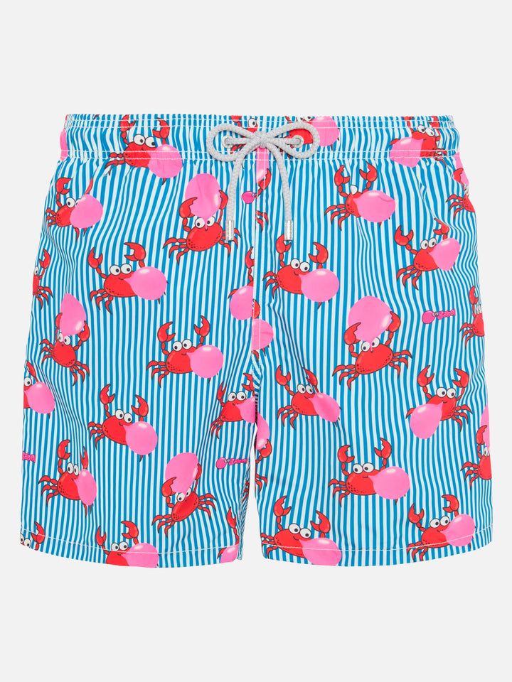 Mittellange Gustavia Badeshorts mit Big Babol Krabben-Print | BIG BABOL SPECIAL EDITION