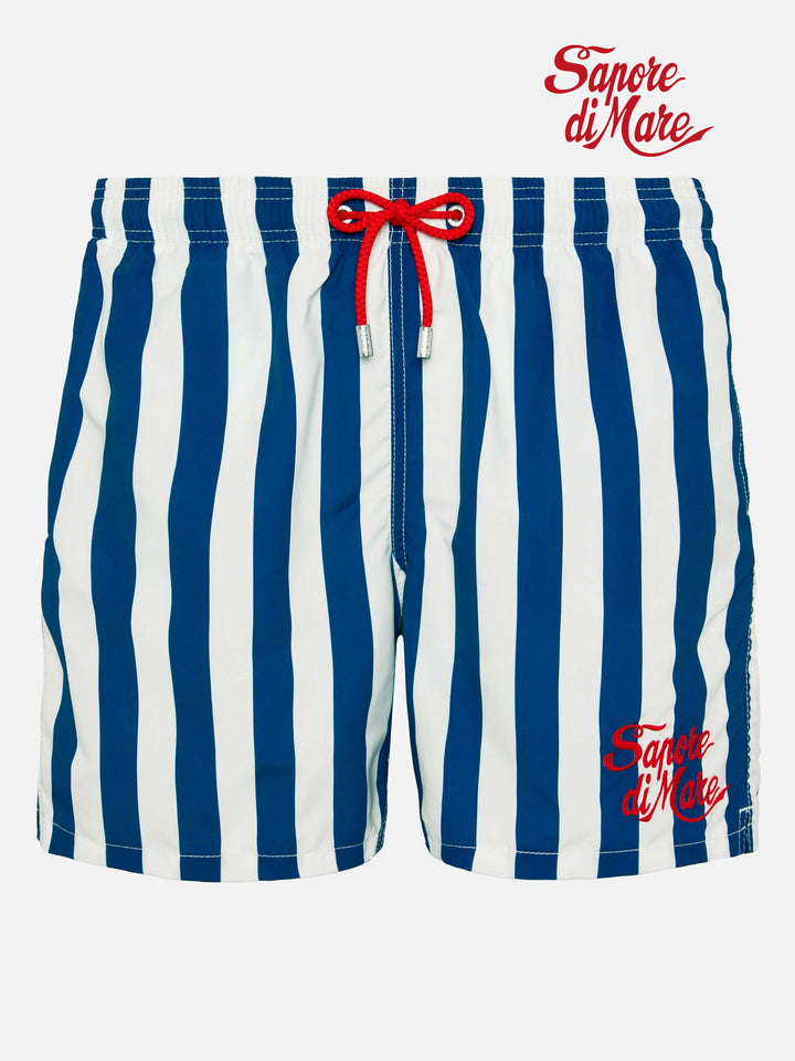 Costume mare lunghezza media Gustavia con ricamo Sapore di Mare | SAPORE DI MARE SPECIAL EDITION