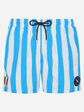 Mittellange Gustavia Badeshorts mit Napoli-Print | SSC NAPOLI SPECIAL EDITION