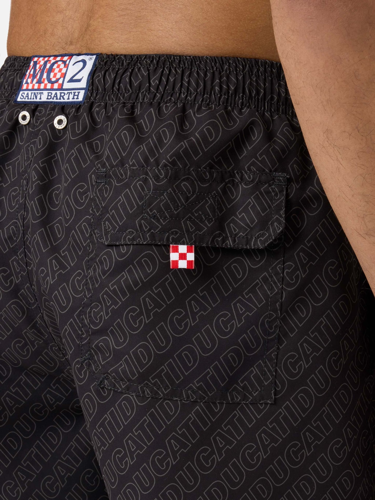 Gustavia swim shorts with Ducati print | Special Edition