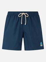 Man mid-length Gustavia swim shorts with Portofino Gin embroidery | PORTOFINO GIN SPECIAL EDITION