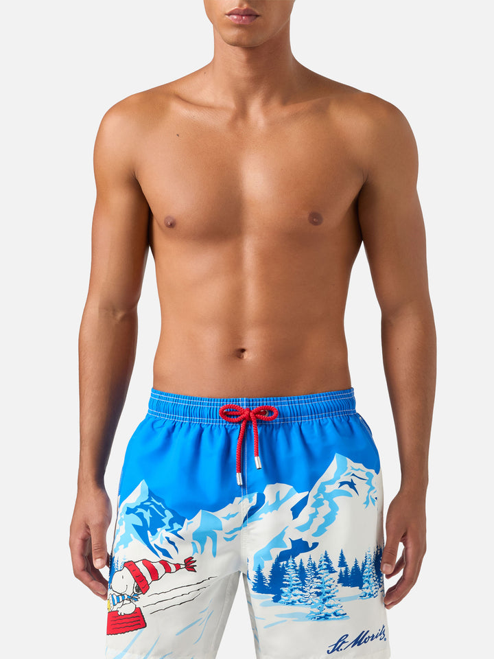 Costume da bagno Gustavia azzurro con stampa Snoopy | Special edition