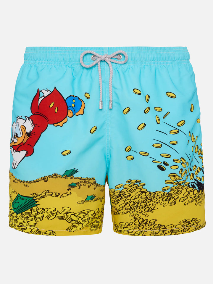 Mid-length Gustavia swim-shorts with Scrooge placed print| DISNEY® SPECIAL EDITION