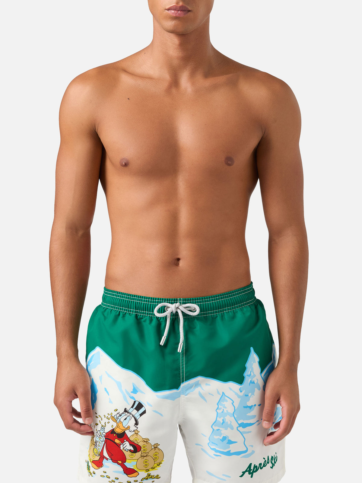 Costume da bagno Gustavia verde con stampa Zio Paperone | Special edition