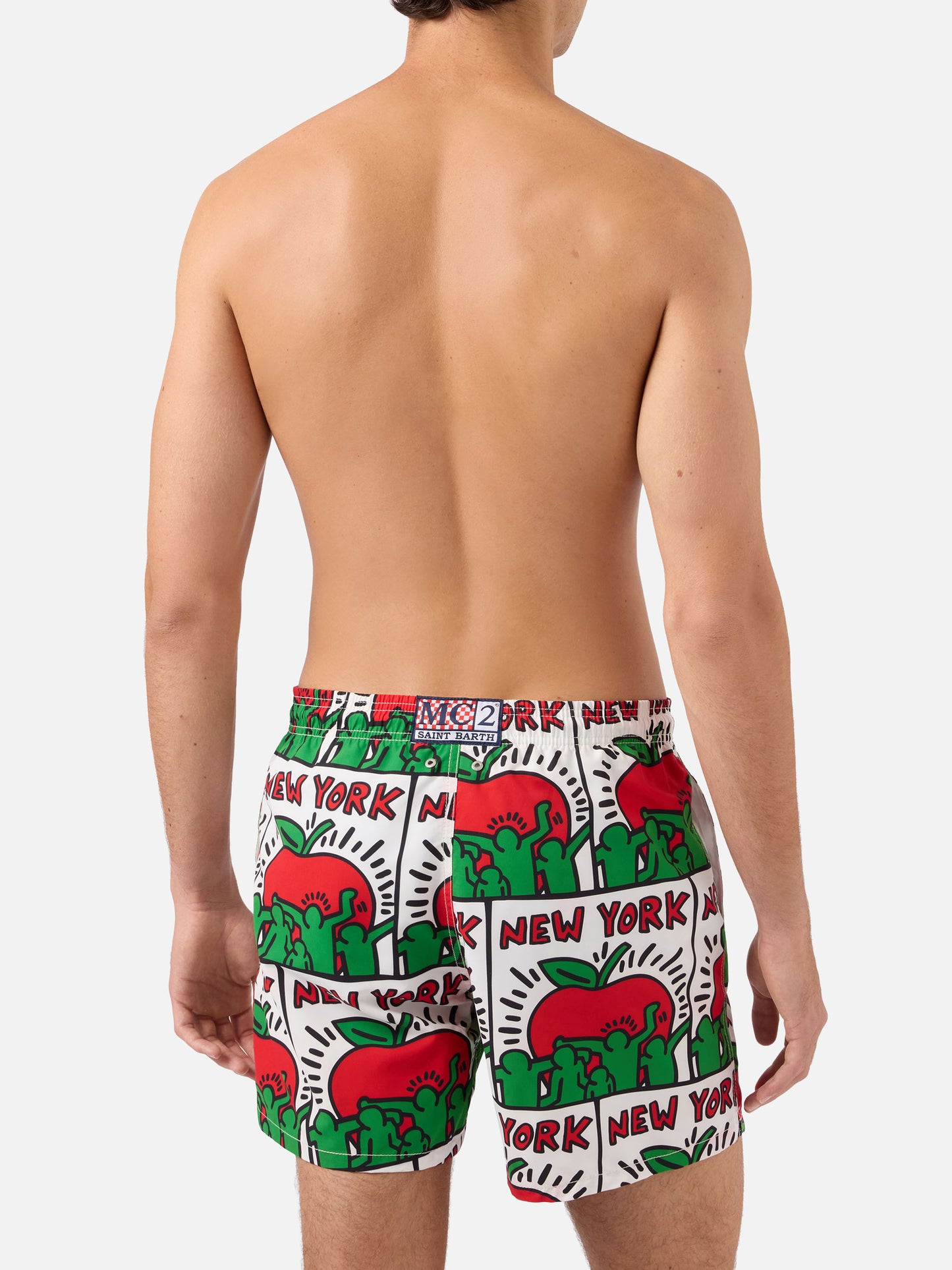 Costume Gustavia con stampa piazzata Keith Haring NY | Special Edition