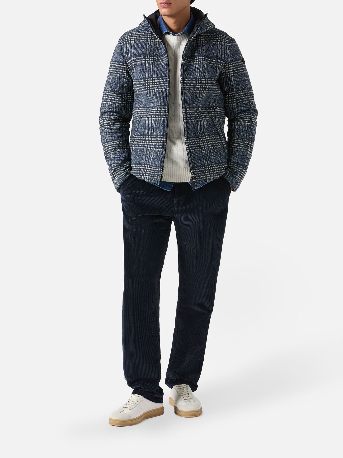 Piumino Hamilton con stampa Principe di Galles