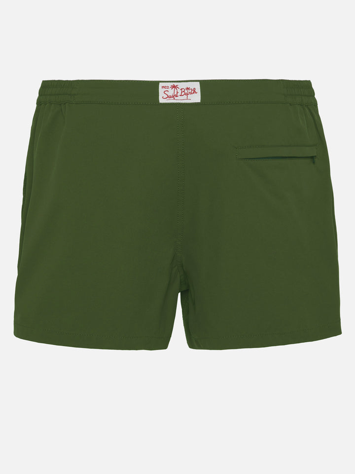 Costume mare Harrys verde militare a taglio aderente