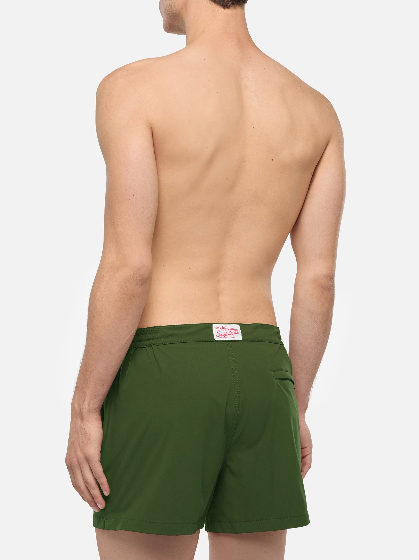 Costume mare Harrys verde militare a taglio aderente