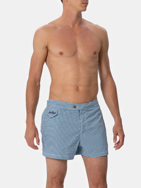 Costume da bagno da uomo Harrys dal taglio aderente con stampa a quadretti