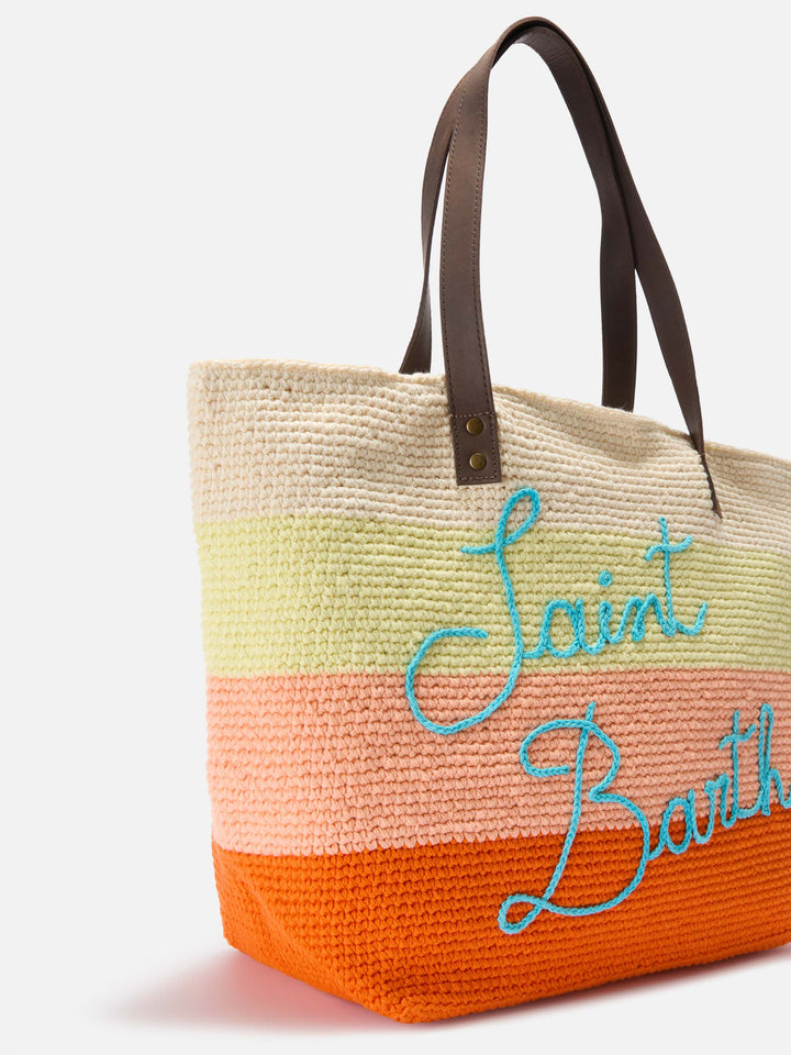 Borsa Helene crochet con manico in pelle