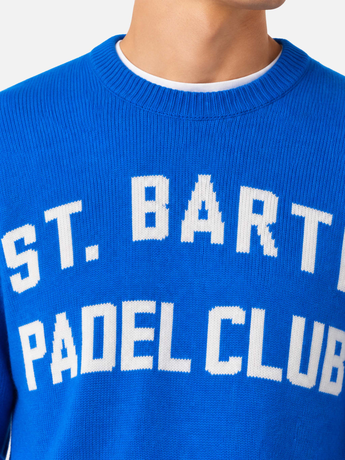 Pull Heron avec jacquard St. Barth Padel Club 
