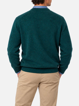 Pull ras-du-cou Heron avec jacquard basset hound 