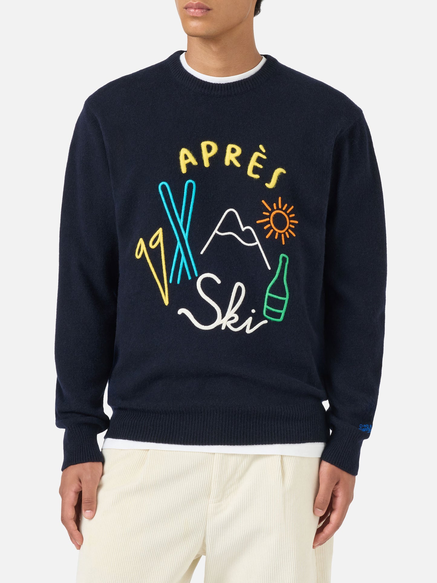 Maglione girocollo Heron con ricamo Apres Ski