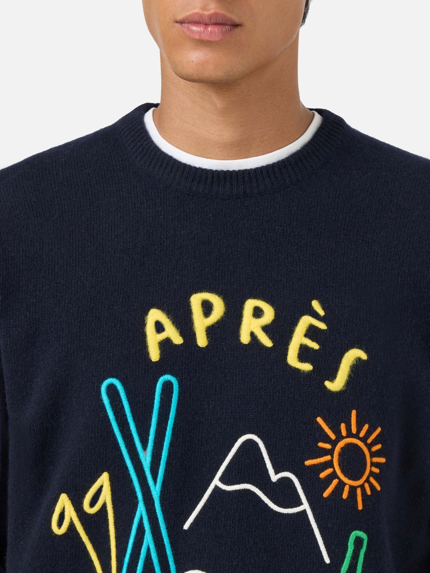 Maglione girocollo Heron con ricamo Apres Ski