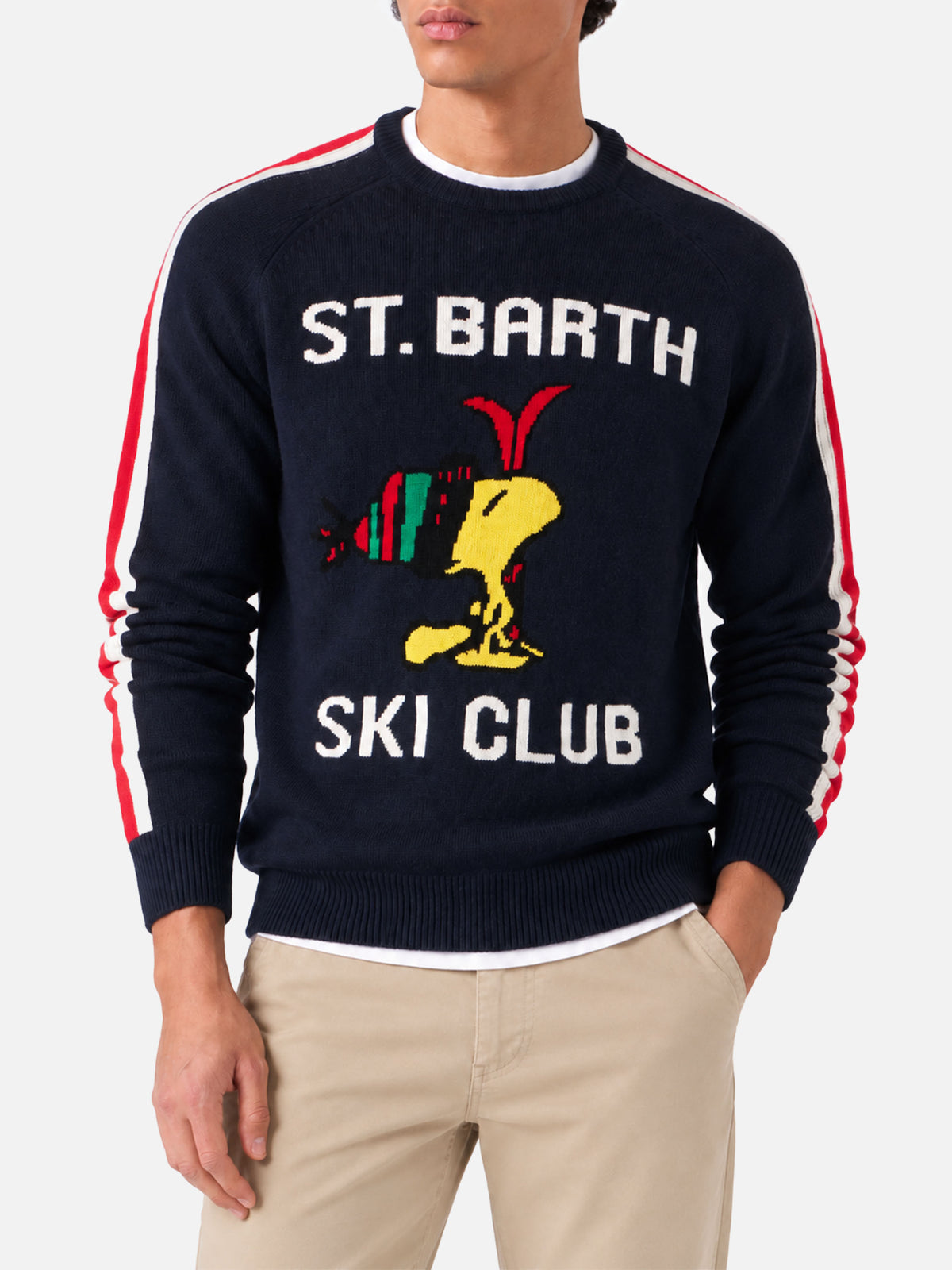 Maglione girocollo Heron con jacquard Woodstock | PEANUTS™ SPECIAL EDITION