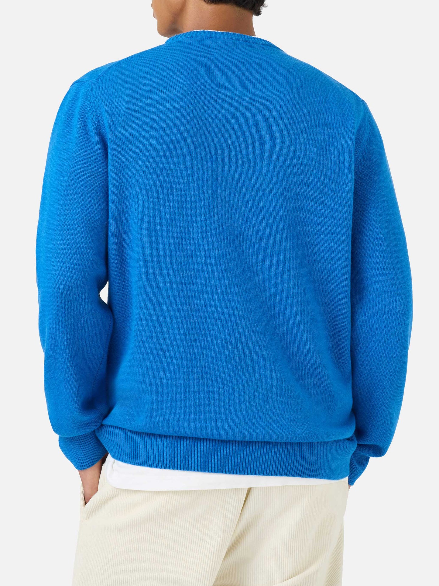 Crewneck sweater Heron with Courma Apres ski embroidery