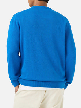 Crewneck sweater Heron with Courma Apres ski embroidery