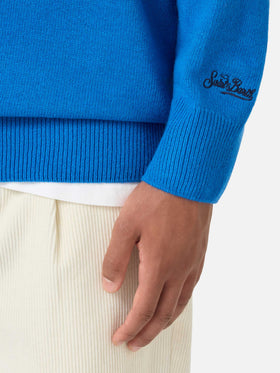 Crewneck sweater Heron with Courma Apres ski embroidery