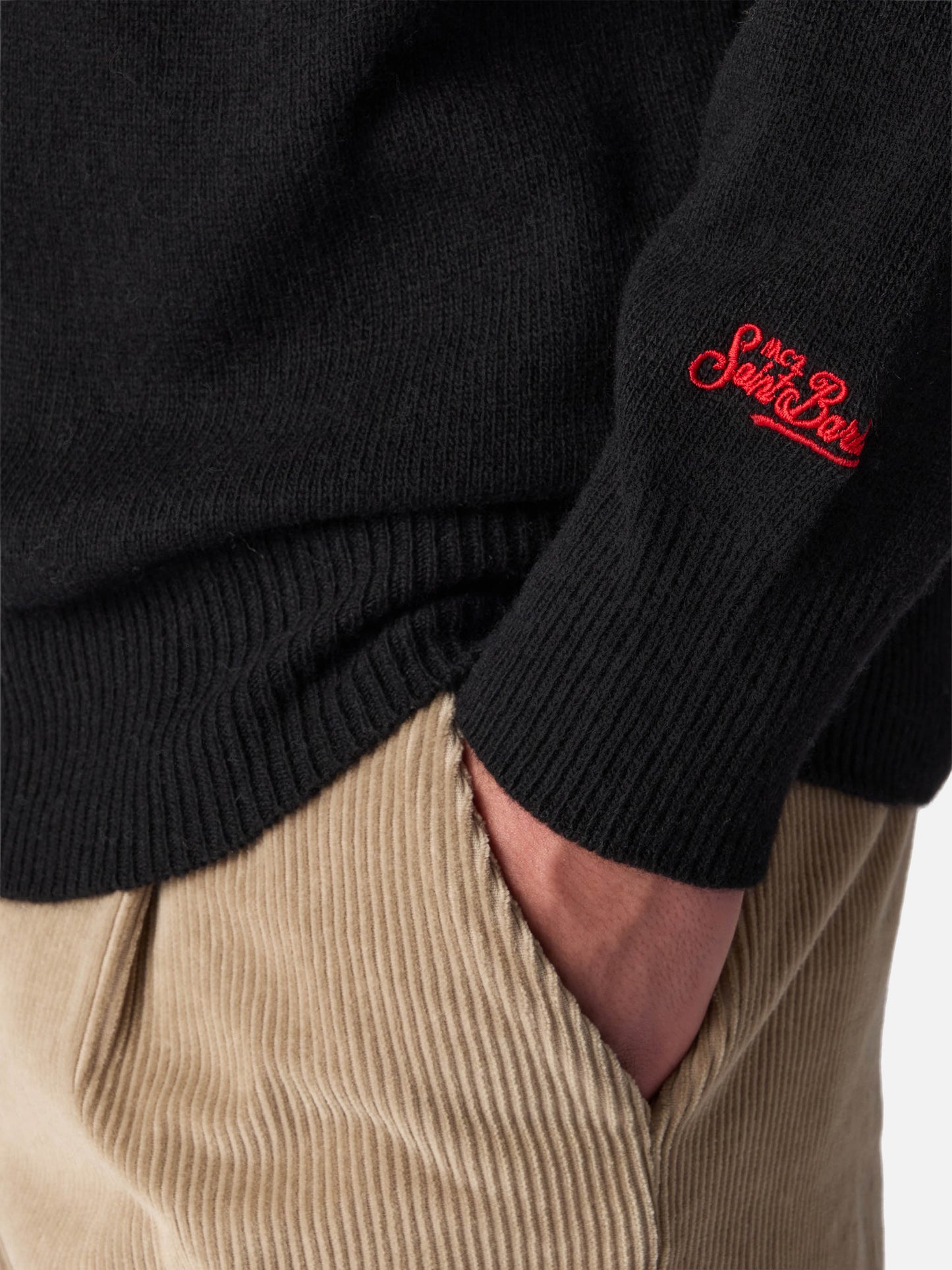 Maglione girocollo Heron con ricamo Vip Club Cortina | VIP CLUB CORTINA SPECIAL EDITION