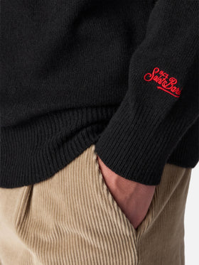 Maglione girocollo Heron con ricamo Vip Club Cortina | VIP CLUB CORTINA SPECIAL EDITION