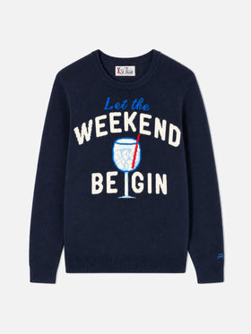 Pull à col rond Heron avec jacquard Weekend be gin 